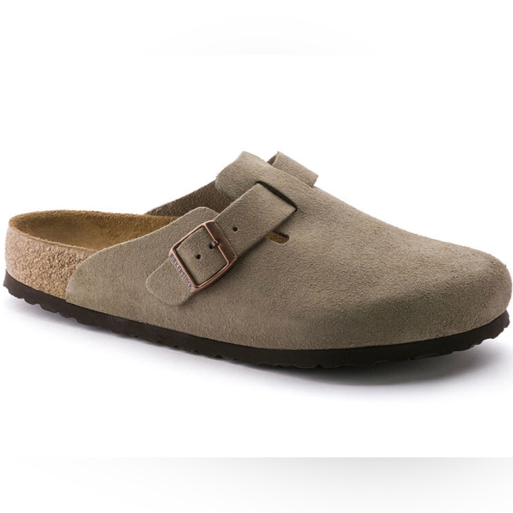 Birkenstock Boston Soft Footbed taupe size 8-8.5